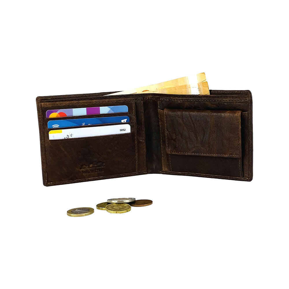 K10603BB | Men's Wallets - Genuine Leather Col. Dark Brown-4