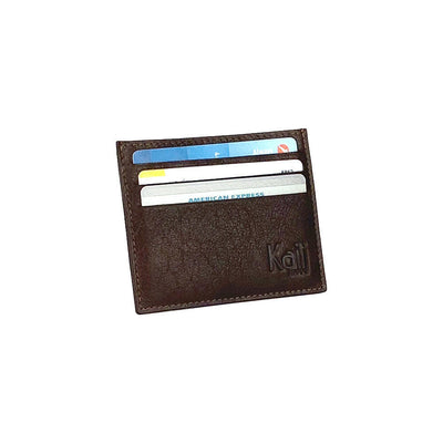 K10616BB | Credit Card Holder - Genuine Dark Brown Leather-1