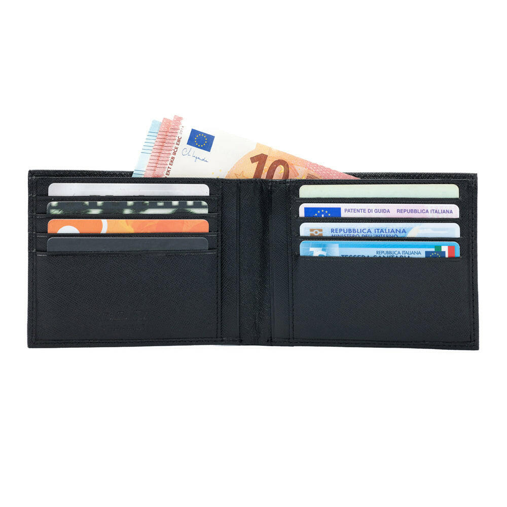 K10812AB | Men's Wallets - Genuine Leather Col. Black-0