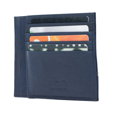 K10907DB | Document/Credit Card Holder in Genuine Leather Col. Blue-1