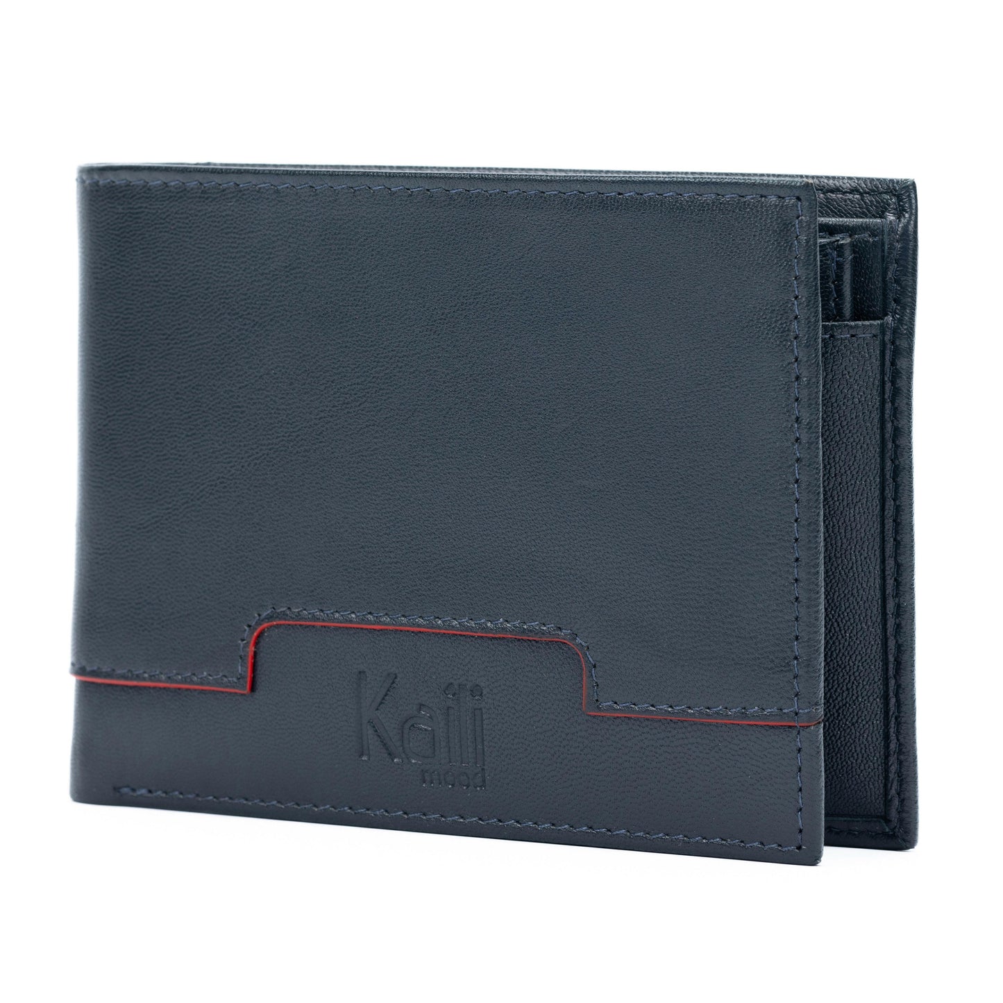 K11006DB | Men's Wallet in Genuine Leather Col. Blue-2