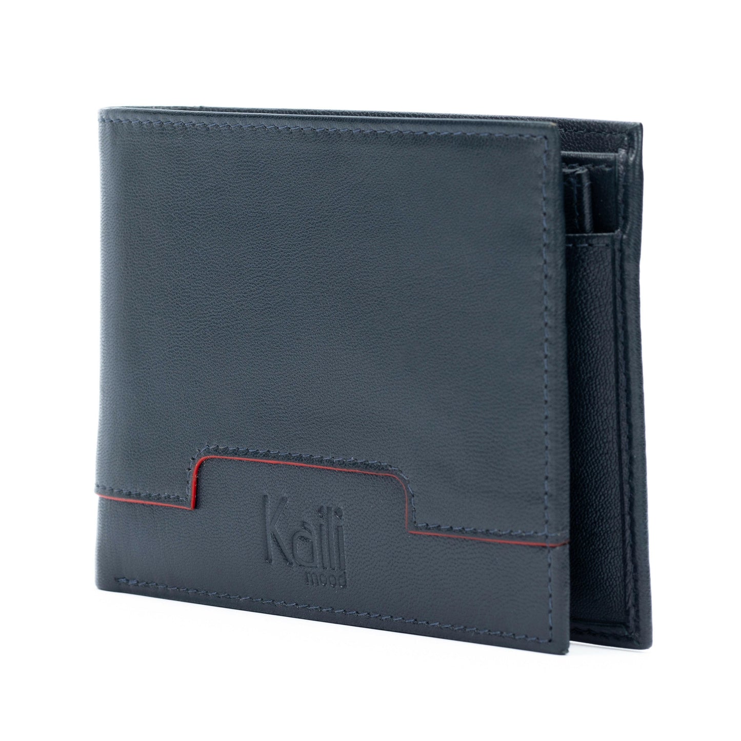 K11006DB | Men's Wallet in Genuine Leather Col. Blue-3