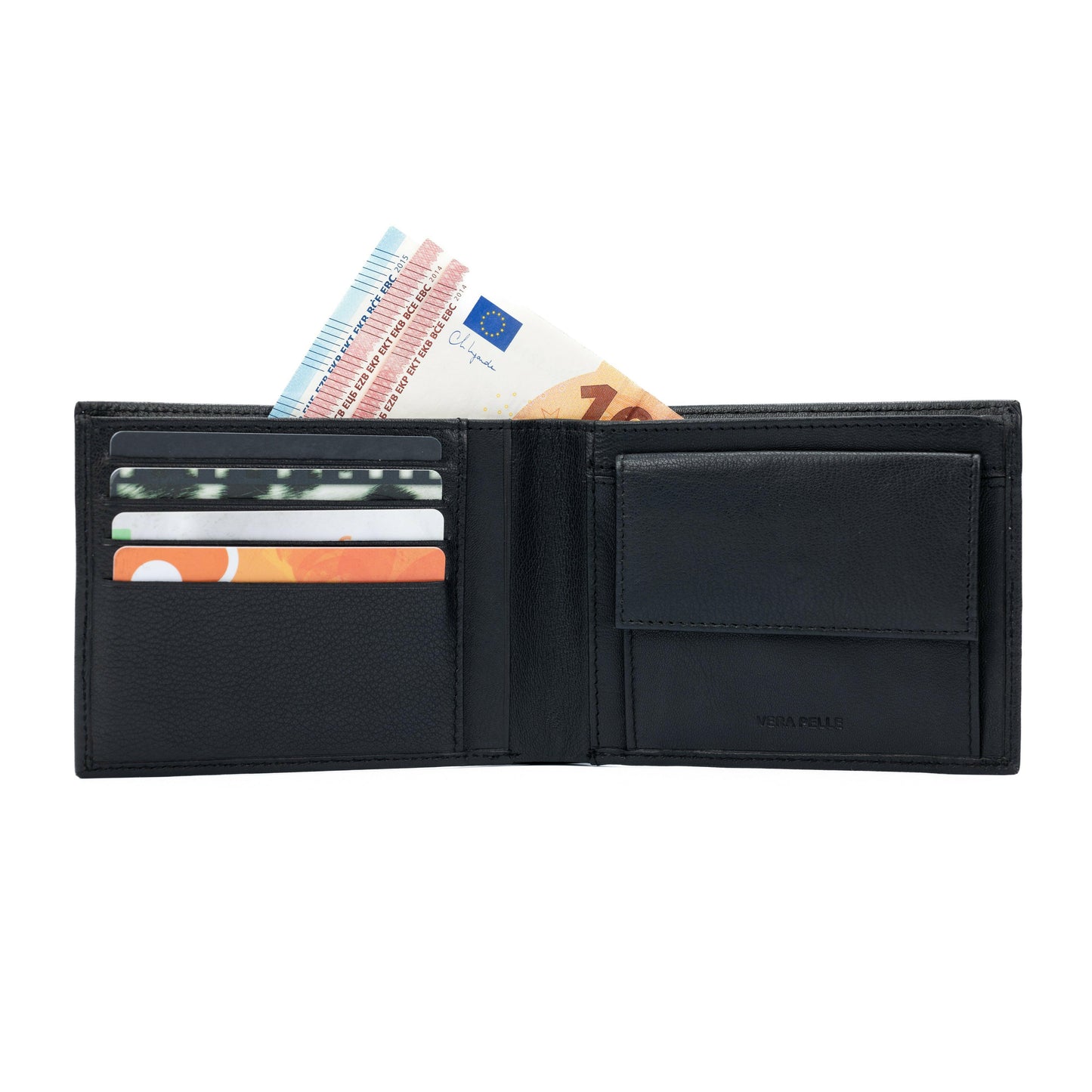 K11403AB | Men's Wallets - Genuine Leather Col. Black-0