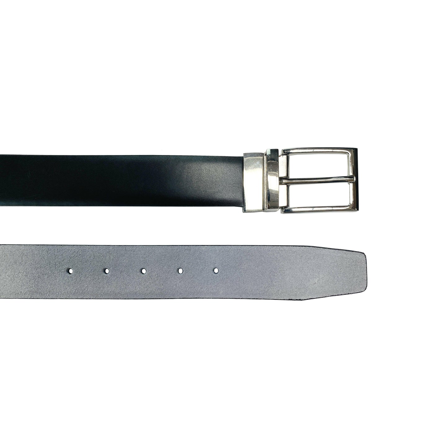 K4002AFB | Double Face Men's Belt - Genuine Leather Col. Black/Grey-2