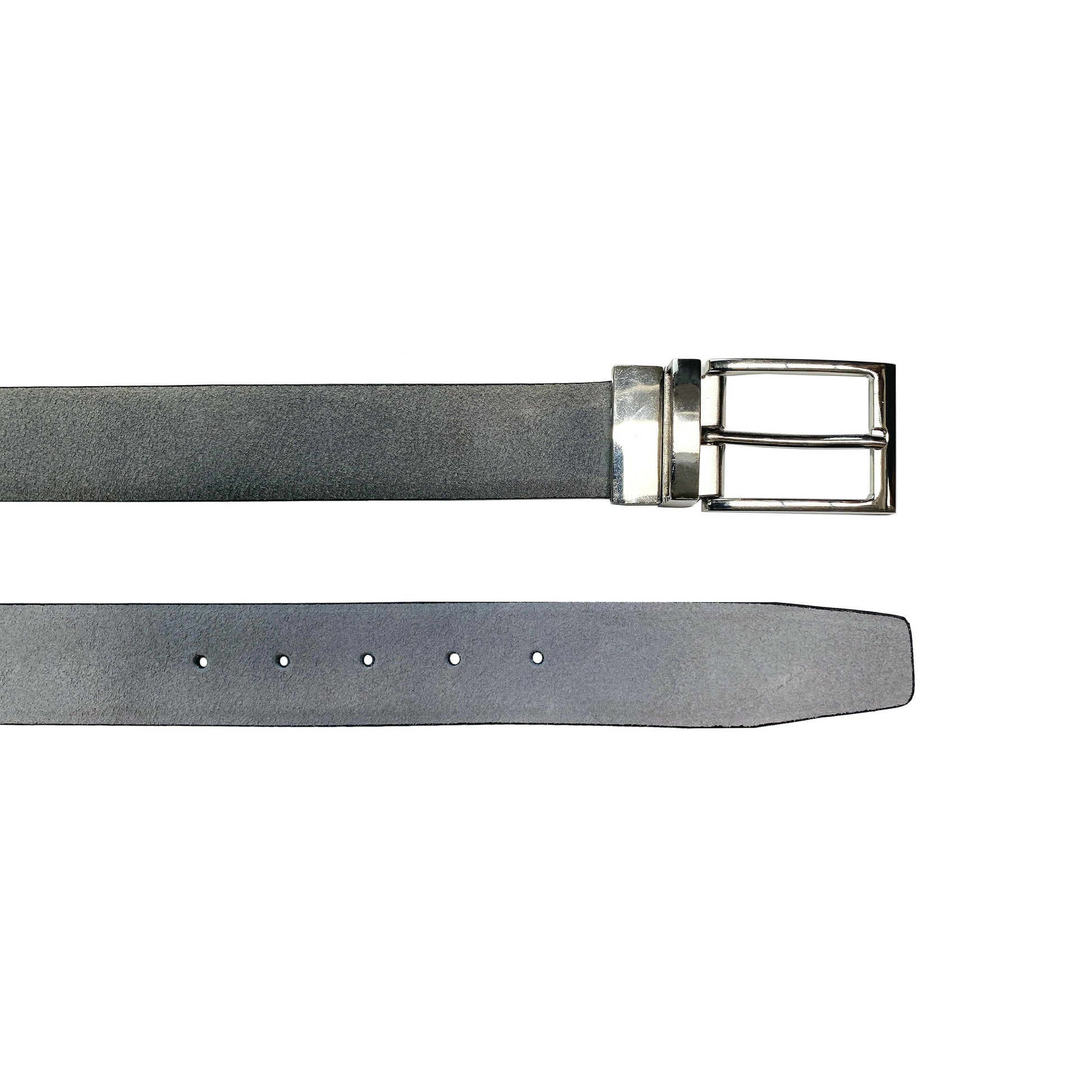 K4002AFB | Double Face Men's Belt - Genuine Leather Col. Black/Grey-6