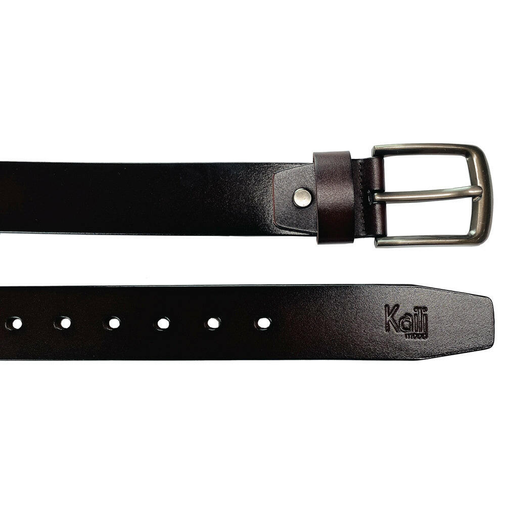 K4003BB | Men's Belt - Genuine Leather Col. Dark Brown-2