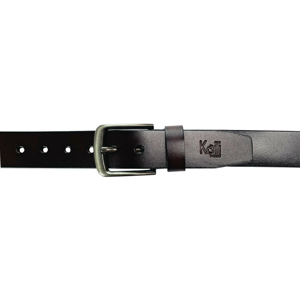 K4003BB | Men's Belt - Genuine Leather Col. Dark Brown-3