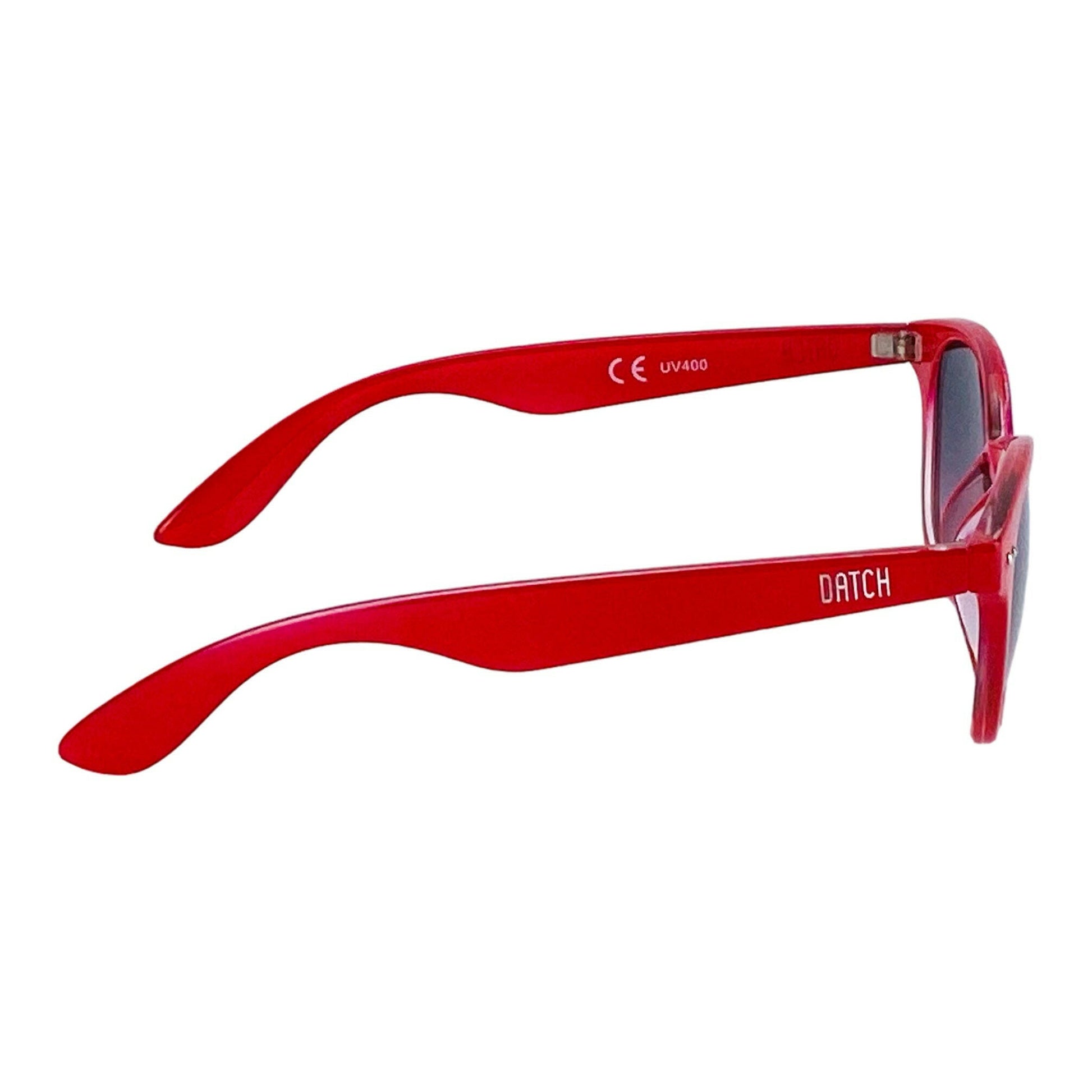 Women's sunglasses with polyamide frame. UV400 Protection gradient lenses - Red colour. Dimensions: 14 x 4.5 x 15 cm-2