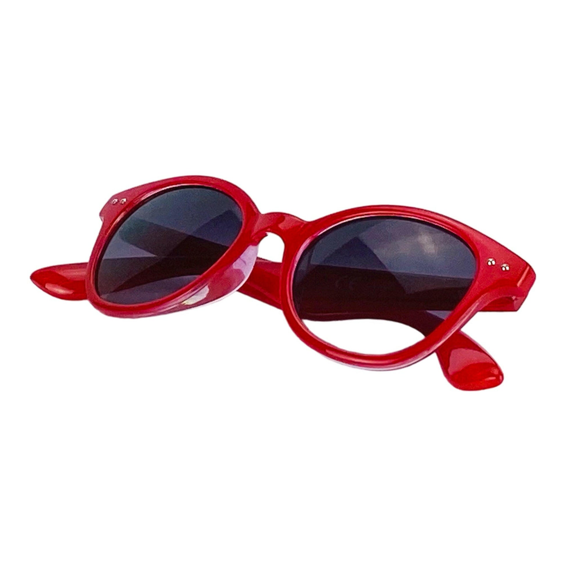 Women's sunglasses with polyamide frame. UV400 Protection gradient lenses - Red colour. Dimensions: 14 x 4.5 x 15 cm-5