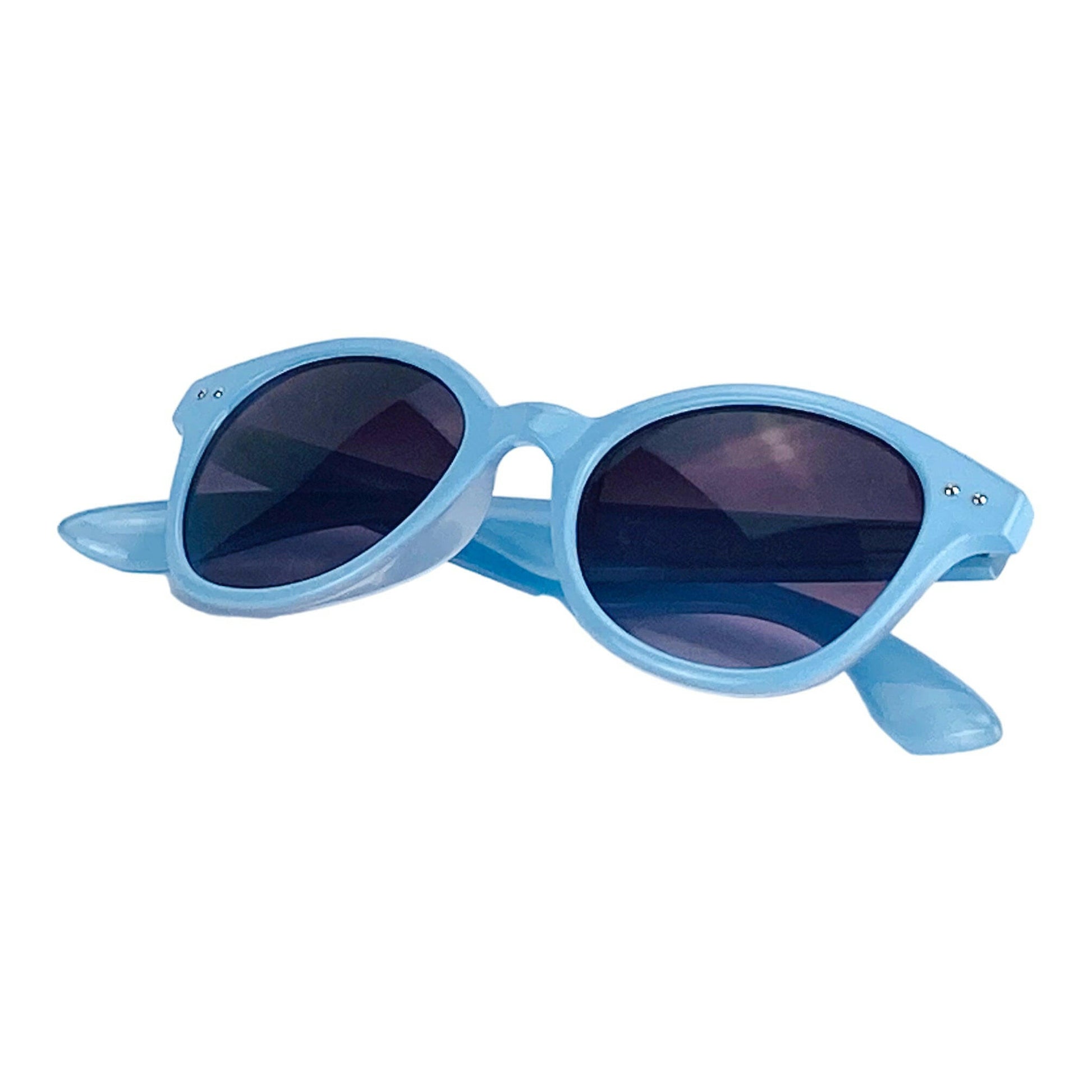 Women's sunglasses with polyamide frame. Gradient lenses with UV400 protection - Powder Blue colour. Dimensions: 14 x 4.5 x 15 cm-5