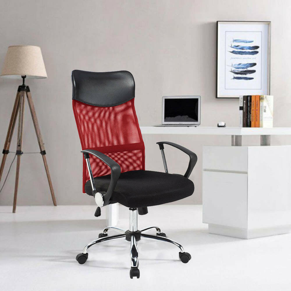 Scaun de birou ergonomic cu spatar inalt, in 3 culori - rosu-3