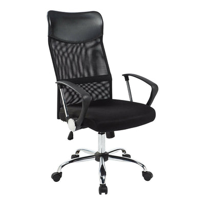 Scaun de birou ergonomic cu spatar inalt, in 3 culori - negru-0