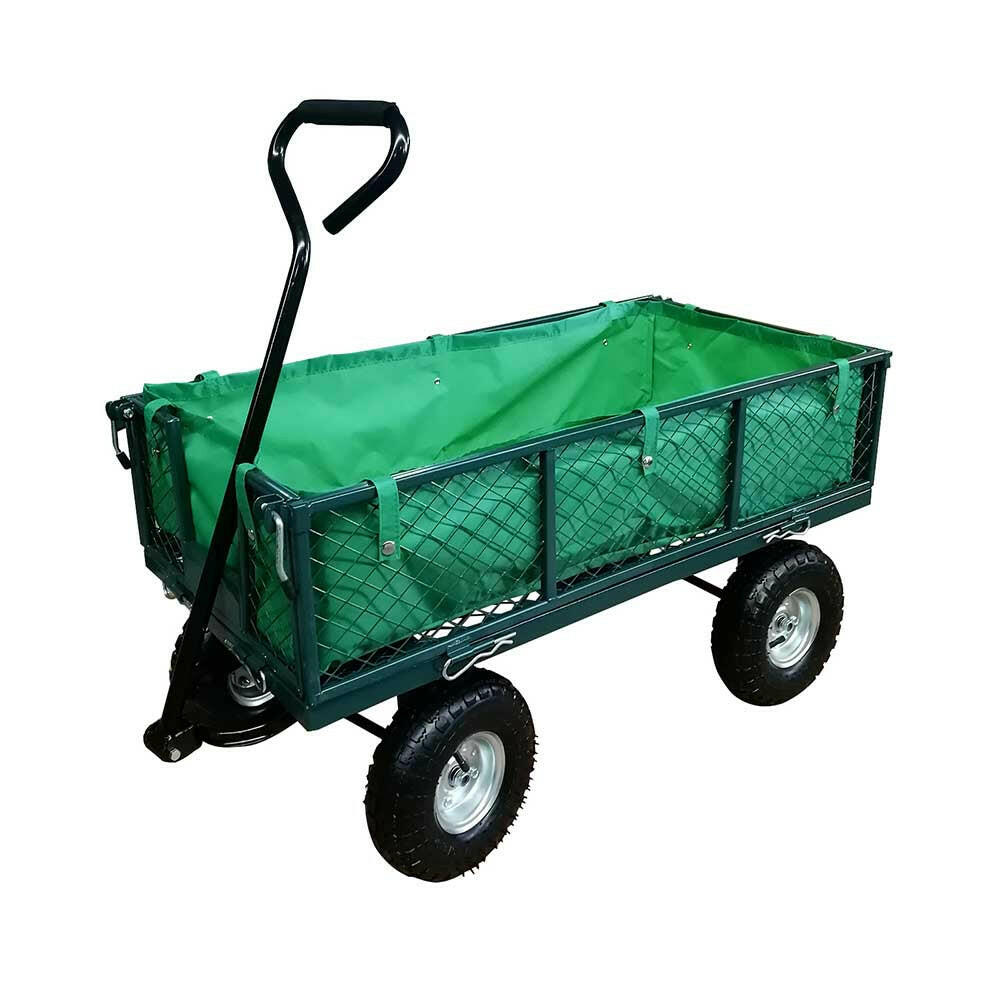 Carucior metalic de gradina in 2 tipuri-capacitate de incarcare 250 kg-0