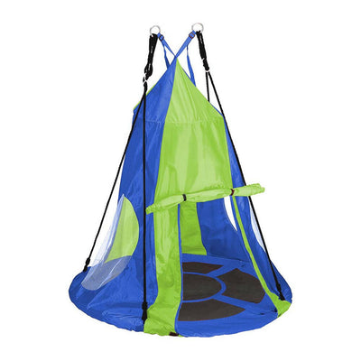 Leagan cuib-110 cm-albastru-cu cort-1