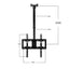 Suport TV de tavan, 26-55"-2