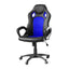 Scaun gamer Basic cu spatar color, Albastru-0