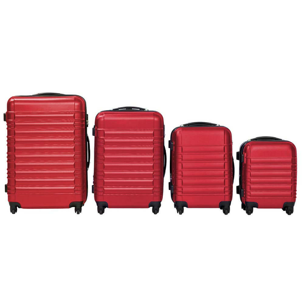 Set de 4 trolere cabina, 4 culori-rosu-3